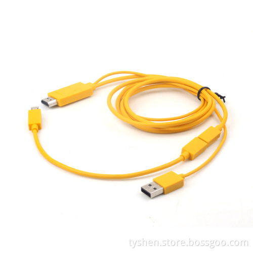 Mhl to HDMI Cable, Suitable for Micro 5 Pin&Micro 11 Pin Device